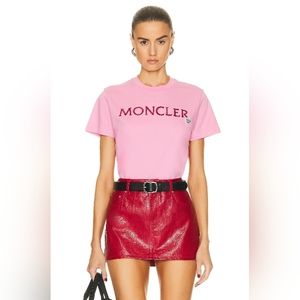 🇮🇹 MONCLER PINK LOGO TSHIRT 🇮🇹
